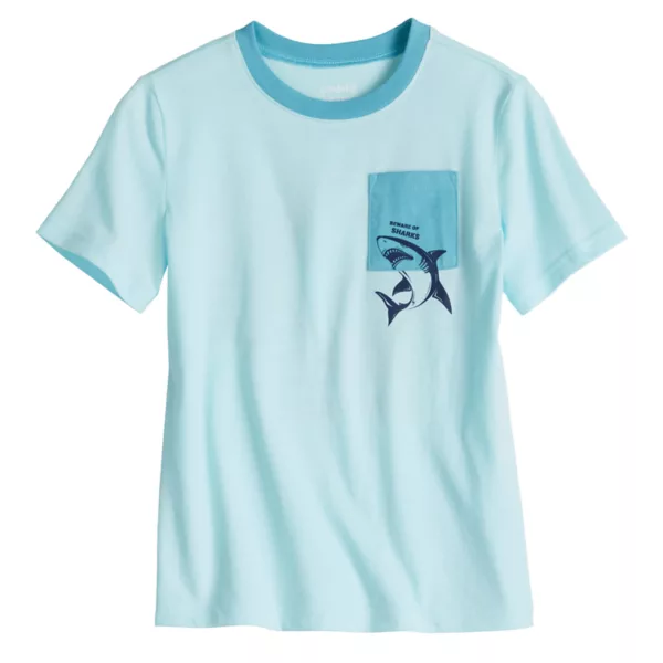 

Футболка с коротким рукавом и принтом для мальчиков 4-12 лет Jumping Beans, цвет beach great white