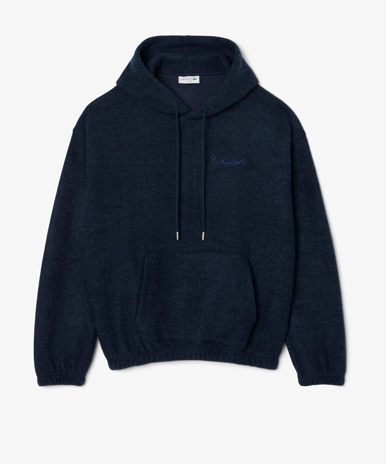 Мужская толстовка Lacoste Double Face свободного кроя (официальная), темно-синий — фото 4
