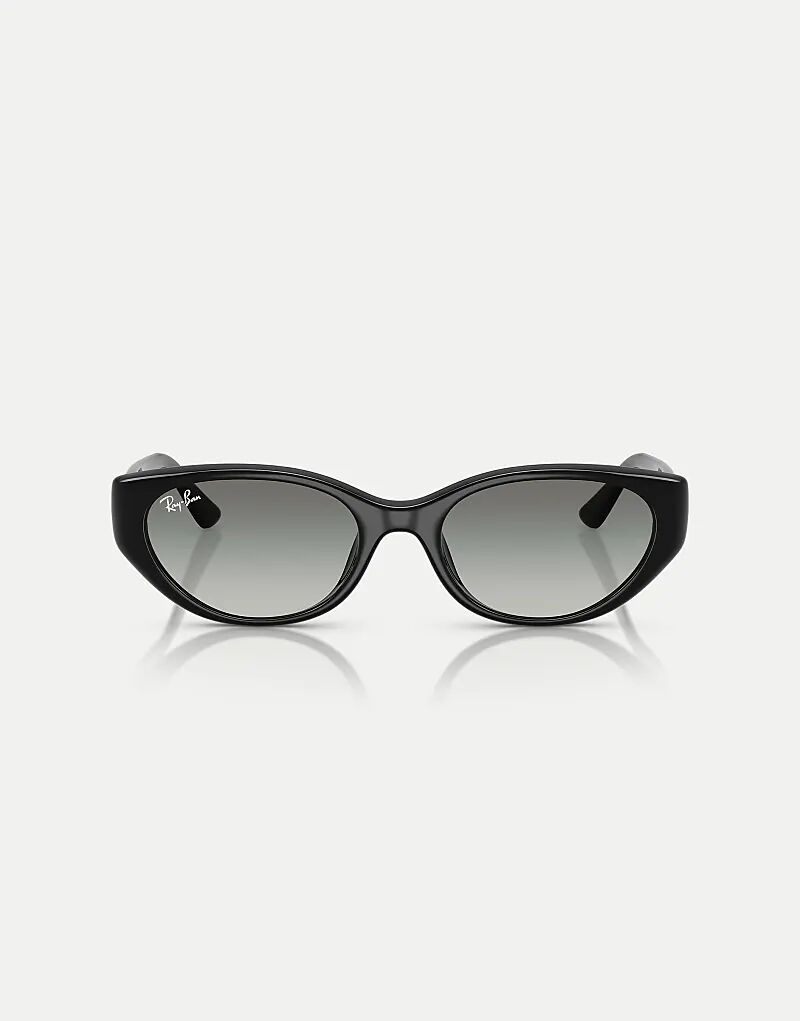 

Солнцезащитные очки Ray-Ban Rb4457d прямоугольной формы с серыми линзами в черном цвете