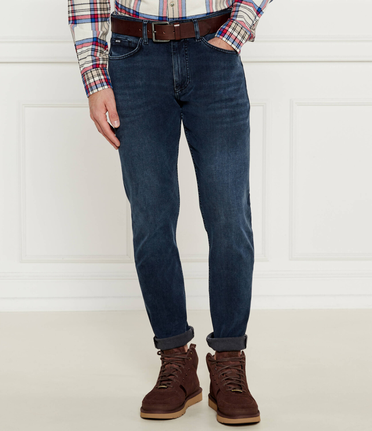 

Джинсы BOSS BLACK P-Delano Slim Fit, синий