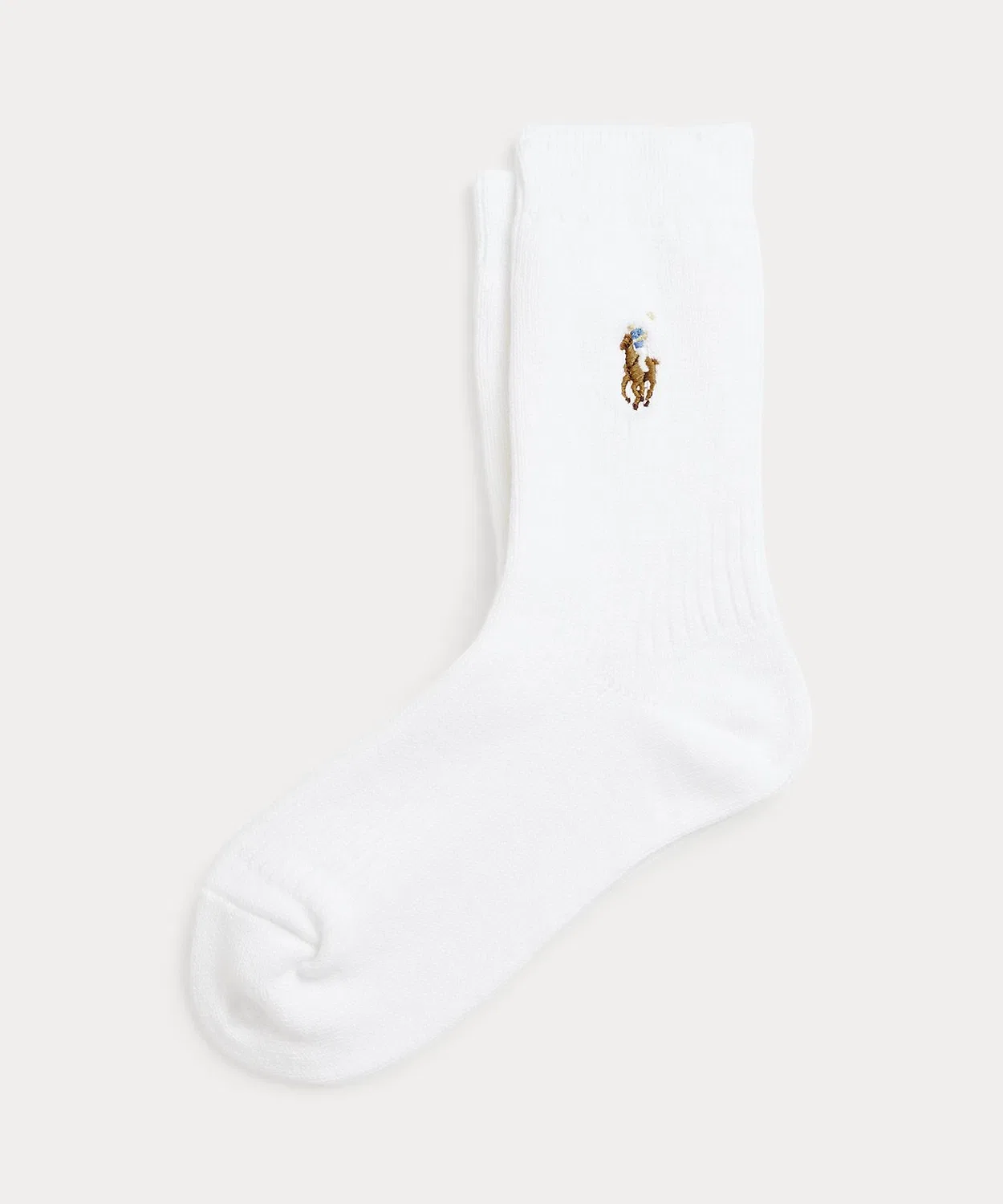 Носки для детей Polo Ralph Lauren с ребристой структурой, белые