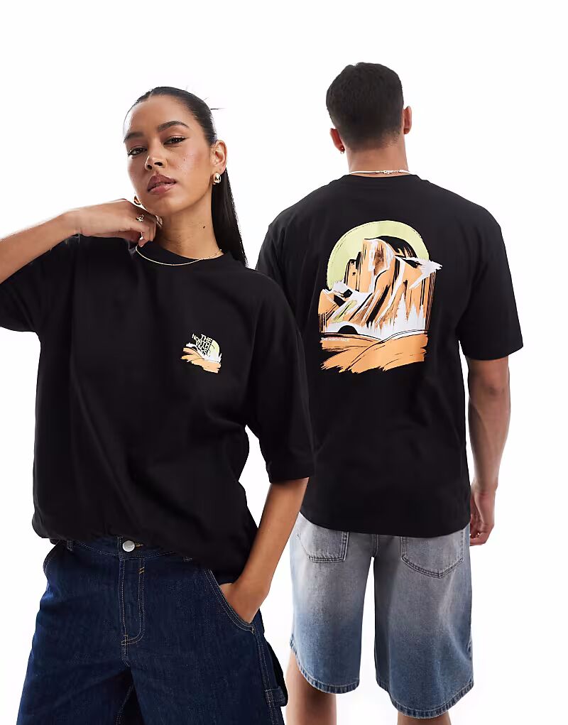 

Футболка оверсайз с принтом на спине The North Face Mountain View черного цвета эксклюзивно для ASOS