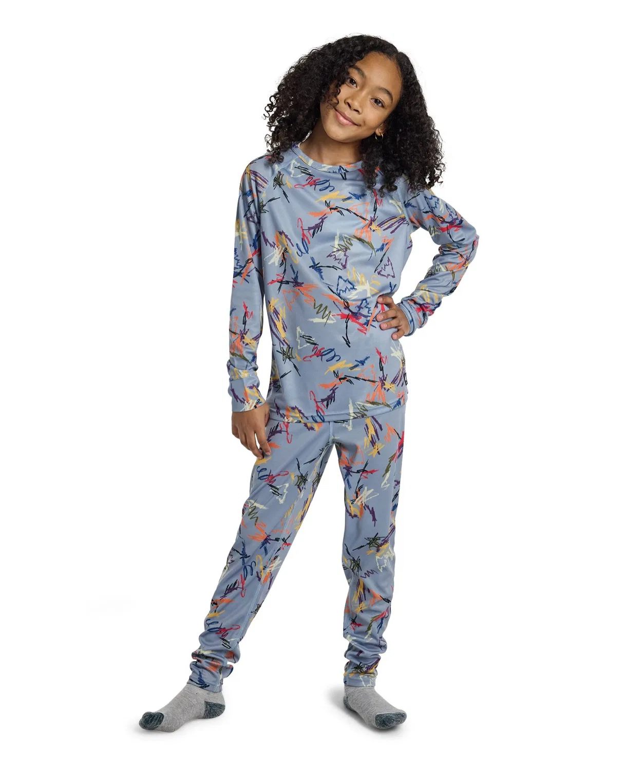 Термобелье Burton Lightweight Base Layer Set, детское, чёрное — фото 4