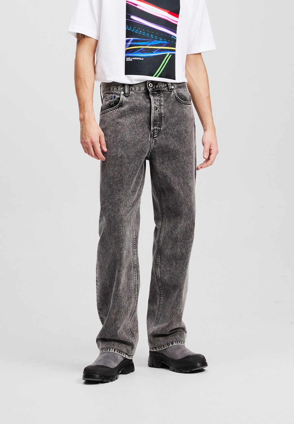 

Джинсы прямого кроя Karl Lagerfeld Jeans, цвет Washed Black