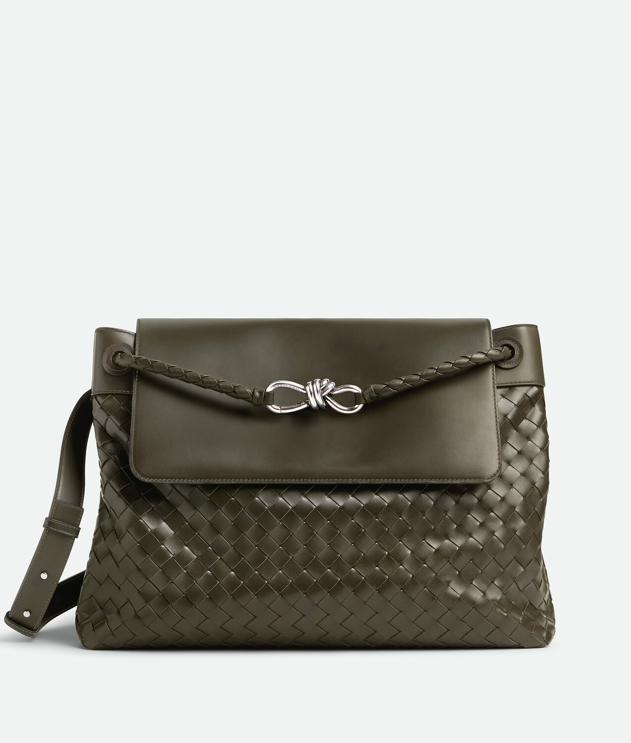 

Сумка через плечо Bottega Veneta, нейтральный/серо-зеленый