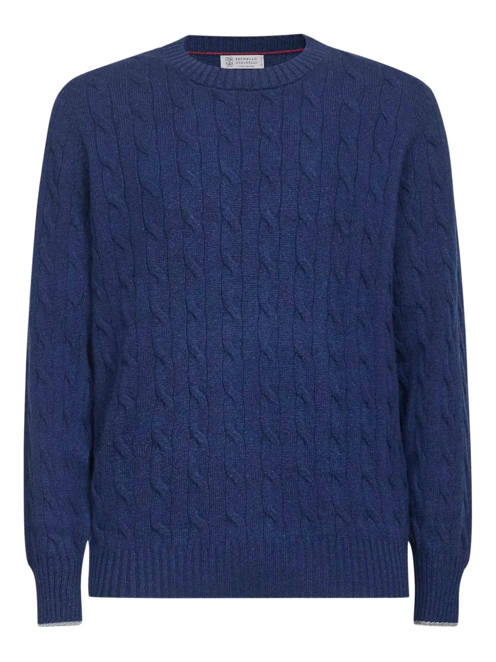 

Кашемировый свитер с косами Brunello Cucinelli, синий