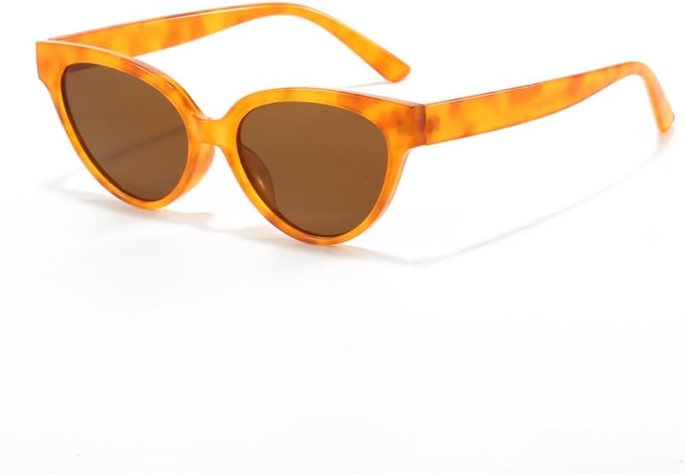 

Солнцезащитные очки «кошачий глаз» для женщин и мужчин, ретро-очки «кошачий глаз» с защитой от УФ-излучения UV400, винтажные очки для путешествий KTUCN, Orange Leopard Brown