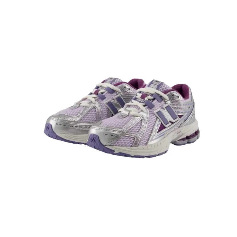 New Balance NB 1906R противоскользящие износостойкие низкие кроссовки для подростков Silver Purple — фото 3