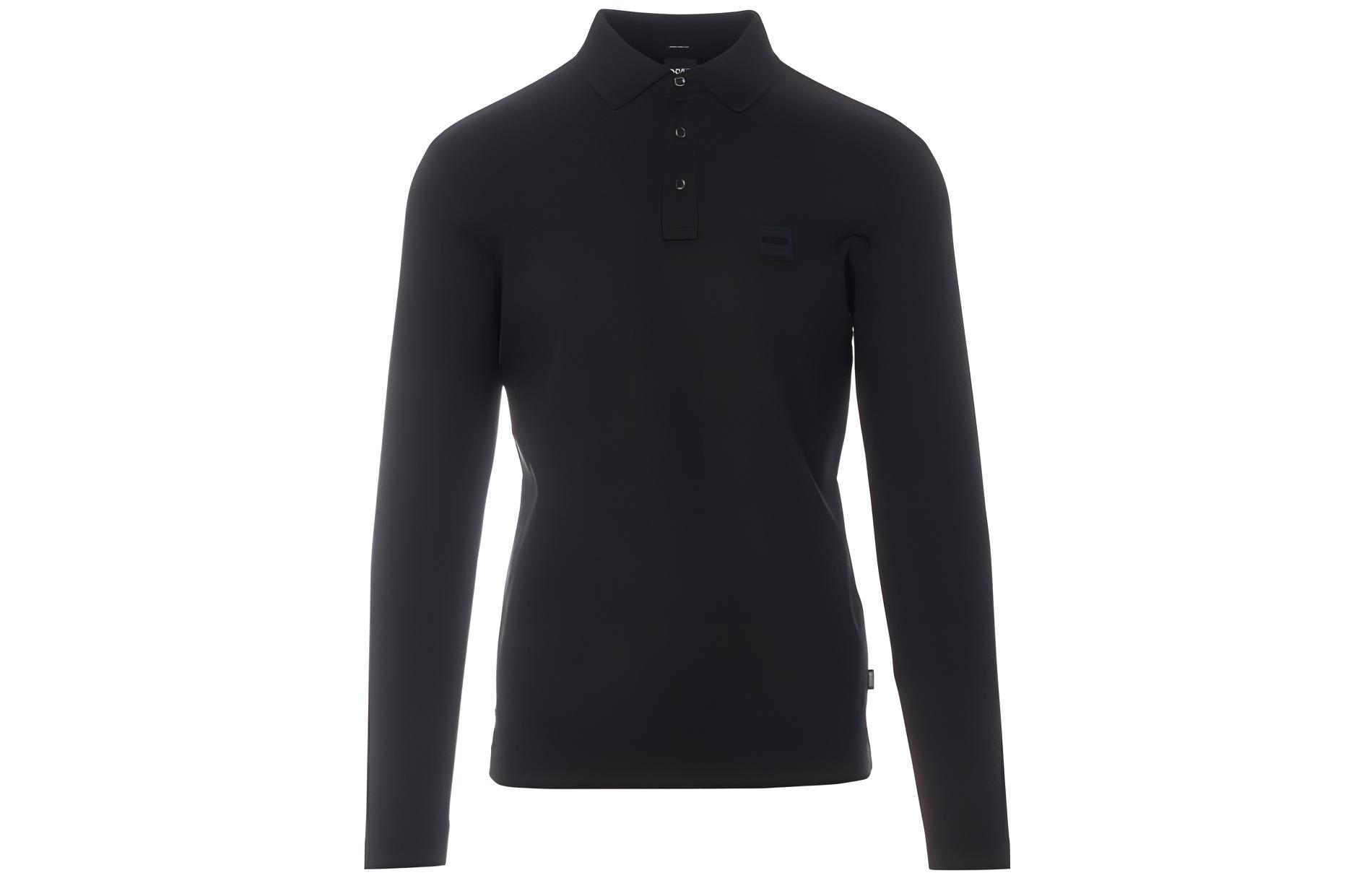 

Длинный рукав поло мужская черная HUGO BOSS
