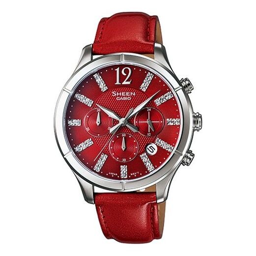 

Часы CASIO Businesses SHE-5020L-4A White Red Analog, красный