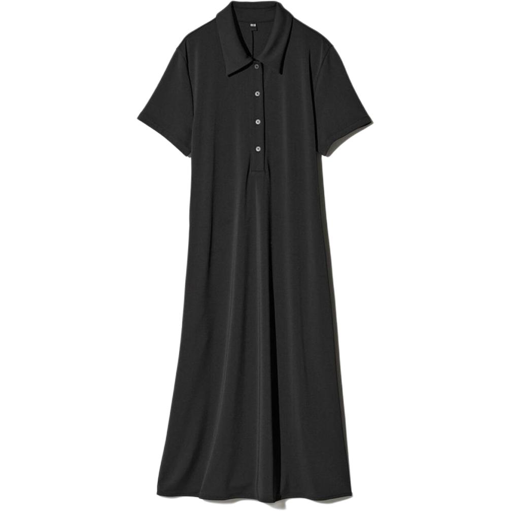 

Женское платье с коротким рукавом UNIQLO, черный