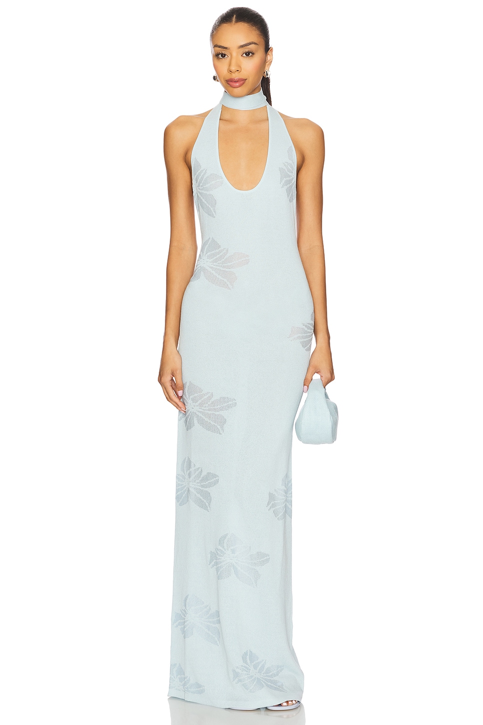 

X revolve таитянское макси-платье Sndys, blue