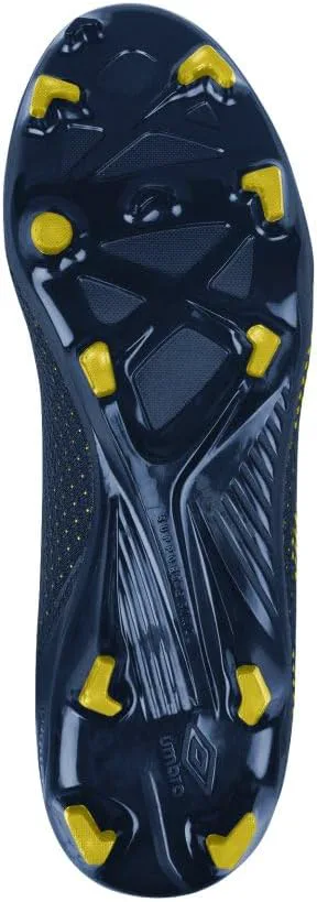 Мужские футбольные бутсы Umbro Velocita Matrix Club FG, темно-синий/желтый — фото 3