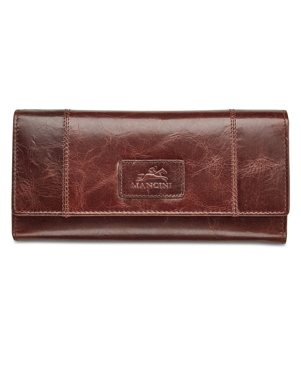 

Женский кошелек Casablanca Collection RFID Secure Trifold Wing Mancini, коричневый