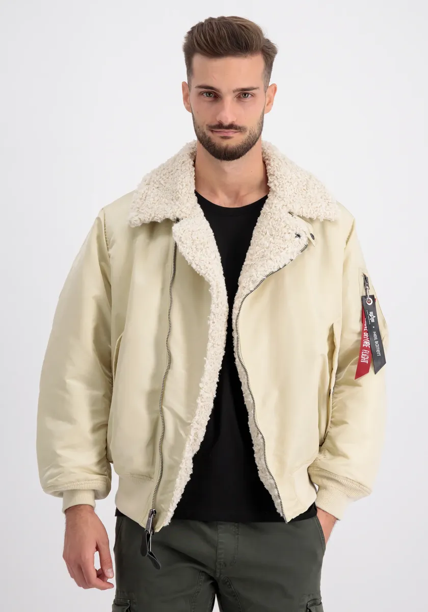 

Куртка-бомбер Alpha Industries " Alpha Industries Мужчины - Куртки-бомберы NB MA-1 B3 Biker Jacket", белый