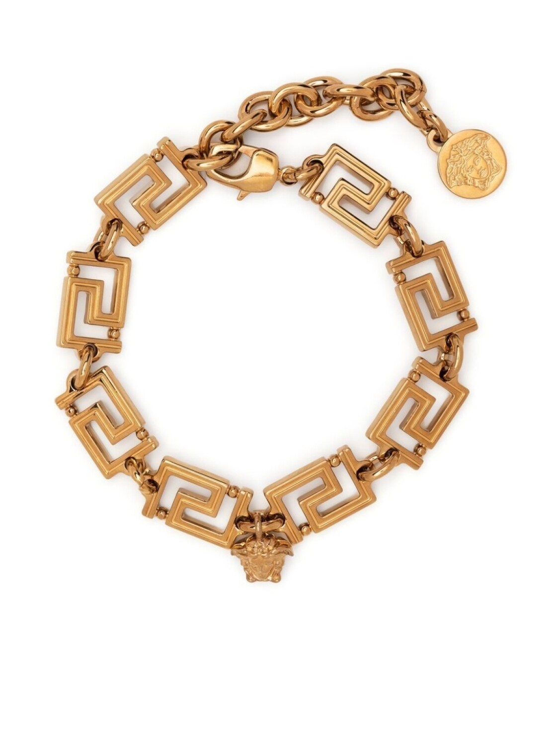 

Цепочный браслет с монограммой Versace, золотой