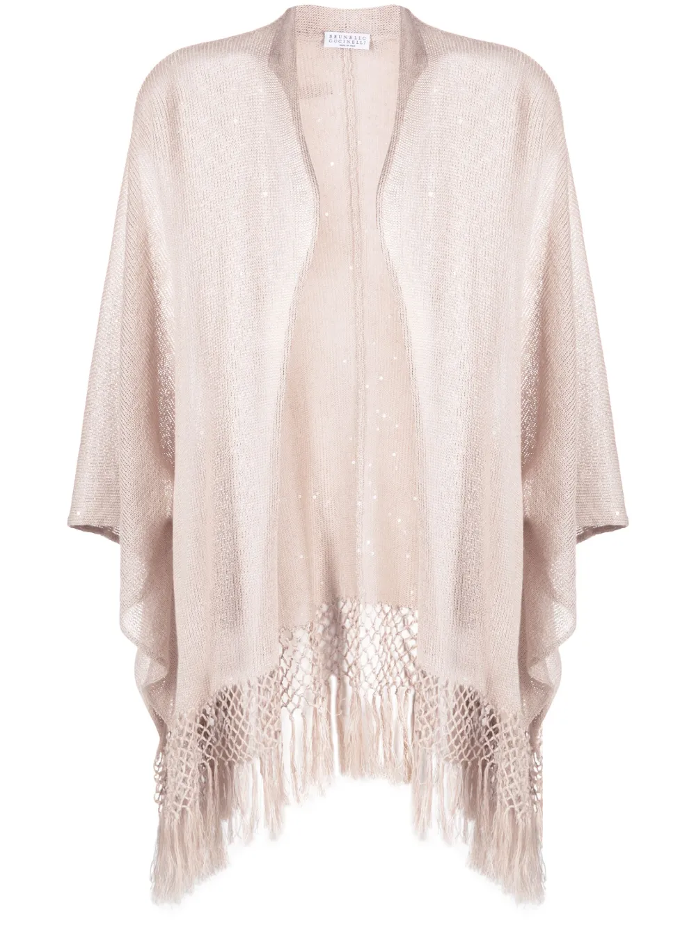 

Пончо с бахромой Brunello Cucinelli