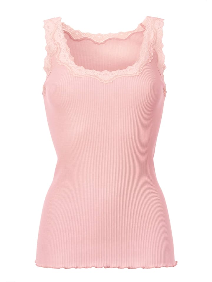 

MADELEINE Топ с кружевом нежно-розового цвета