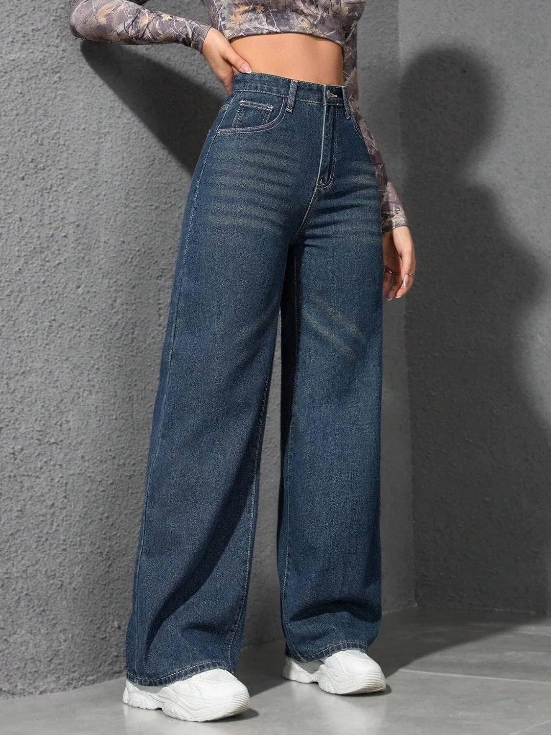 Джинсы Baggy, Dark Wash — фото 4
