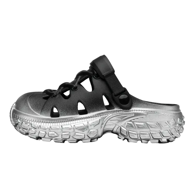 

LEXON Клоги унисекс черные серебристые, цвет Black Silver