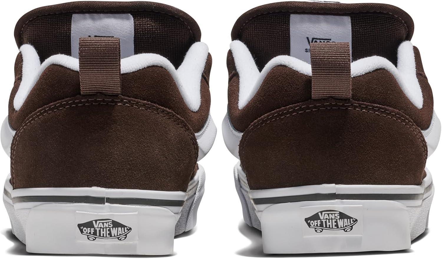 Кроссовки Vans Knu Skool для взрослых унисекс, белый/коричневый — фото 3