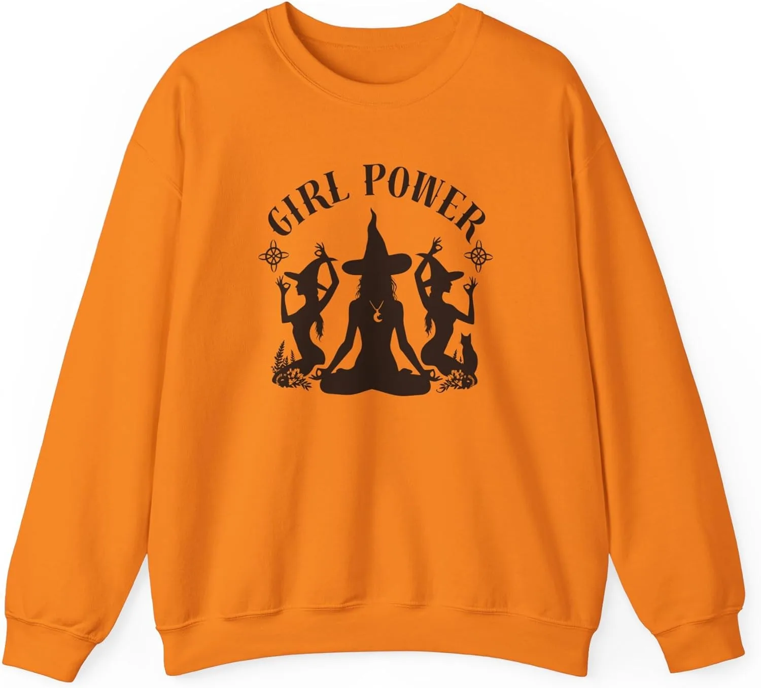 Свитшот Girl Power Witches Halloween, Unisex Heavy Blend