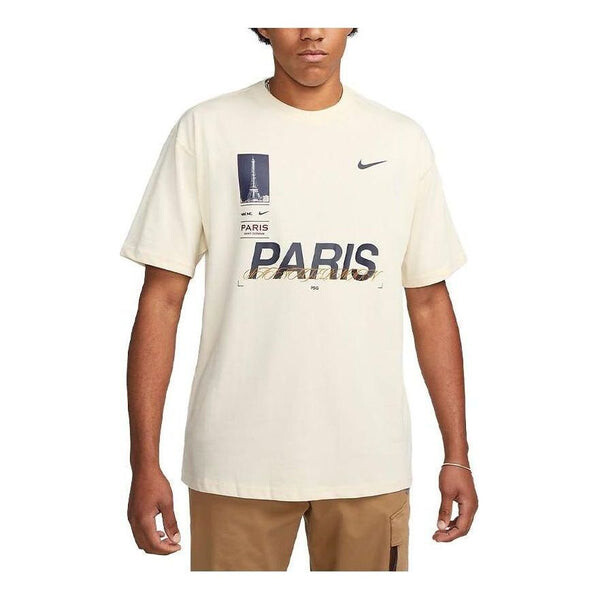

Спортивная футболка paris saint-germain max90 t-shirt 'coconut white' Nike, белый