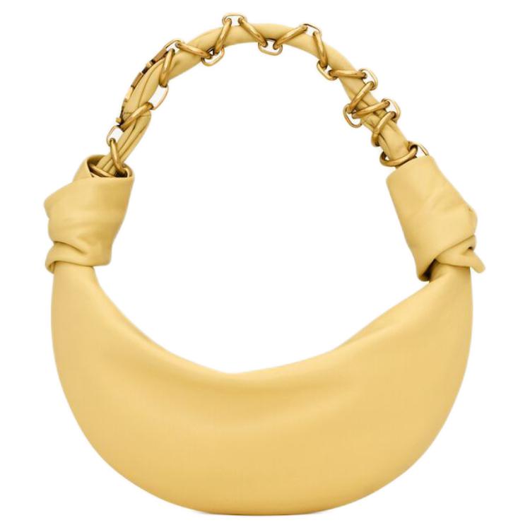 

Мини-сумка хобо из овчины для женщин Soft Lemon SAINT LAURENT, basic set (bag+dust bag)