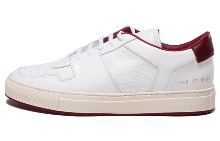 

COMMON PROJECTS Низкие стильные мужские кроссовки для скейтбординга FW22, белые, бордовые, с хвостом