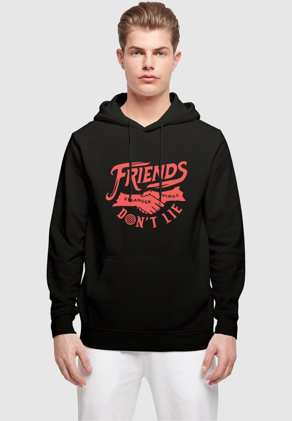 

Толстовка с капюшоном STRANGER THINGS FRIENDS DONT LIE ABSOLUTE CULT, черный