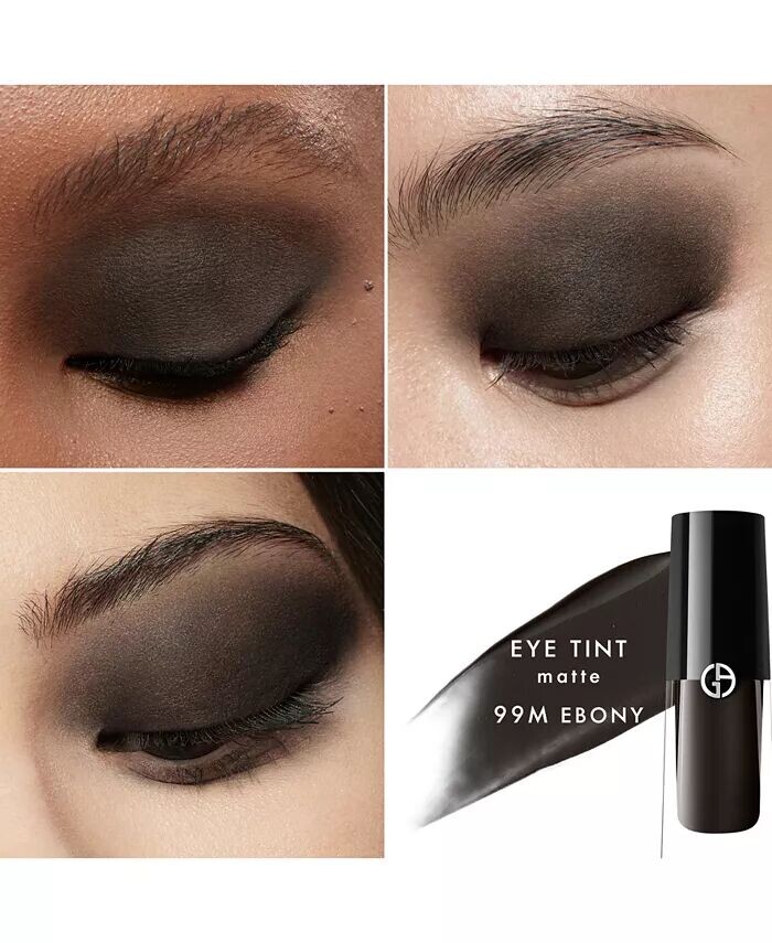 Стойкие жидкие тени для век Eye Tint Giorgio Armani, цвет 99M Ebony — фото 4