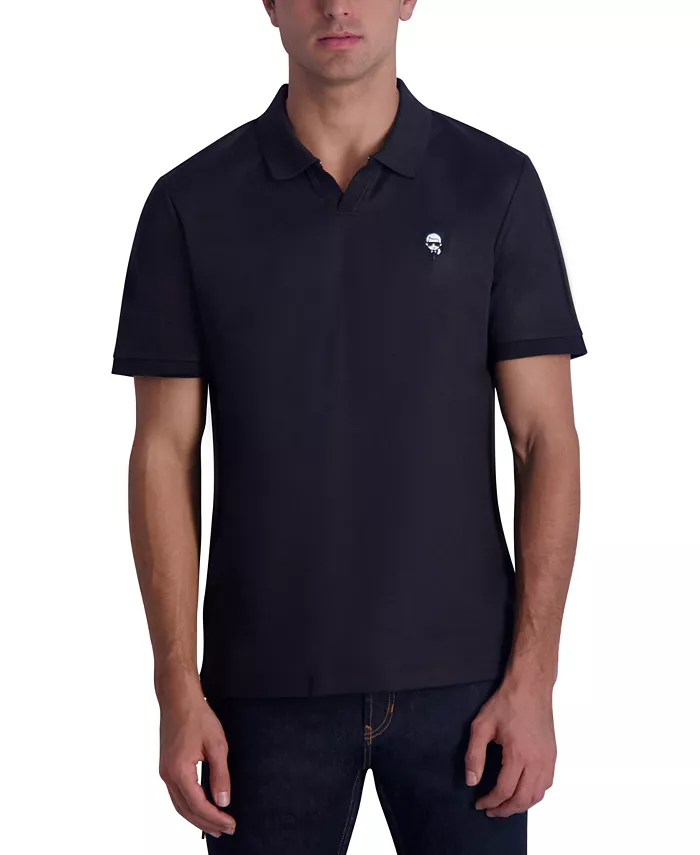 

Мужская поло с коротким рукавом Slim Fit KARL LAGERFELD PARIS, черный