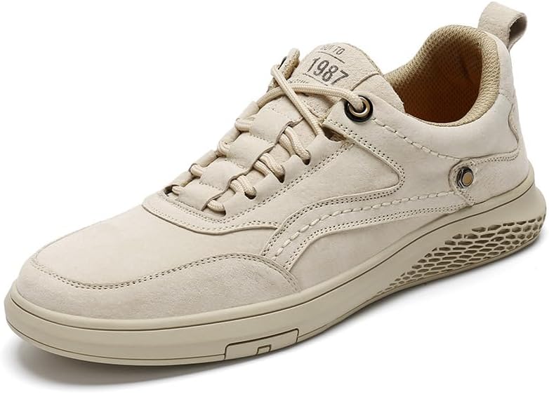 

Мужские повседневные кроссовки для ходьбы, дышащие, мягкие, легкие, противоскользящие, для вождения, модные туфли Asifn, белый