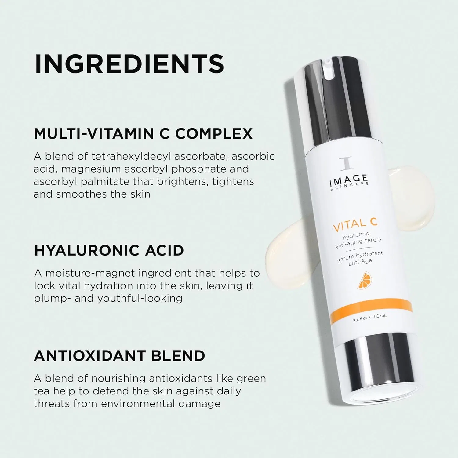 Сыворотка IMAGE SKINCARE — Увлажняющая антивозрастная с витамином C Vital C Hydrating от, 50 мл — фото 3