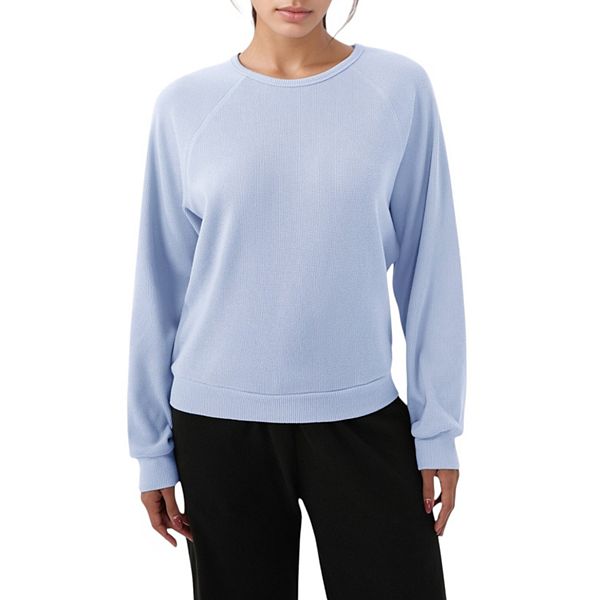 

Женский длинный свитер с круглым вырезом и резинкой на манжетах Anna-Kaci, Blue