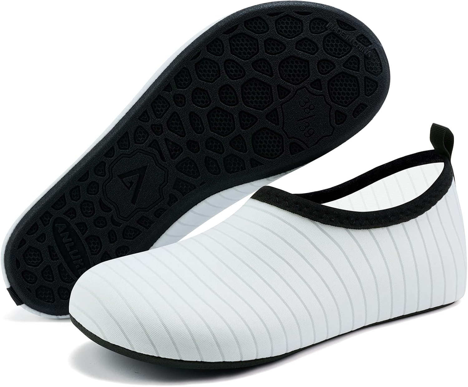 

Водные туфли ANLUKE Barefoot Aqua Yoga, быстро сохнущие пляжные плавательные и серфовые носки для женщин и мужчин, белый
