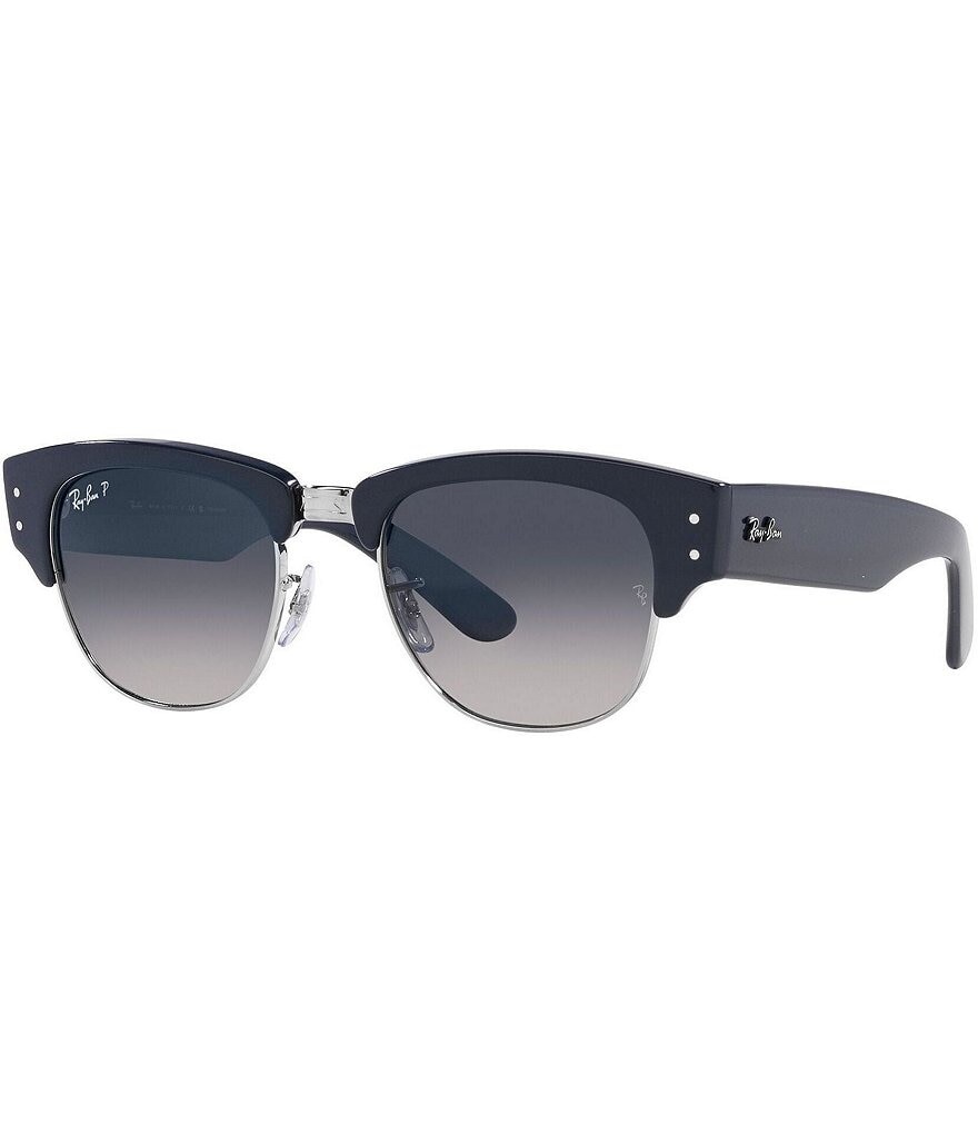 

Поляризованные солнцезащитные очки Ray-Ban унисекс Mega Clubmaster 53 мм, синий