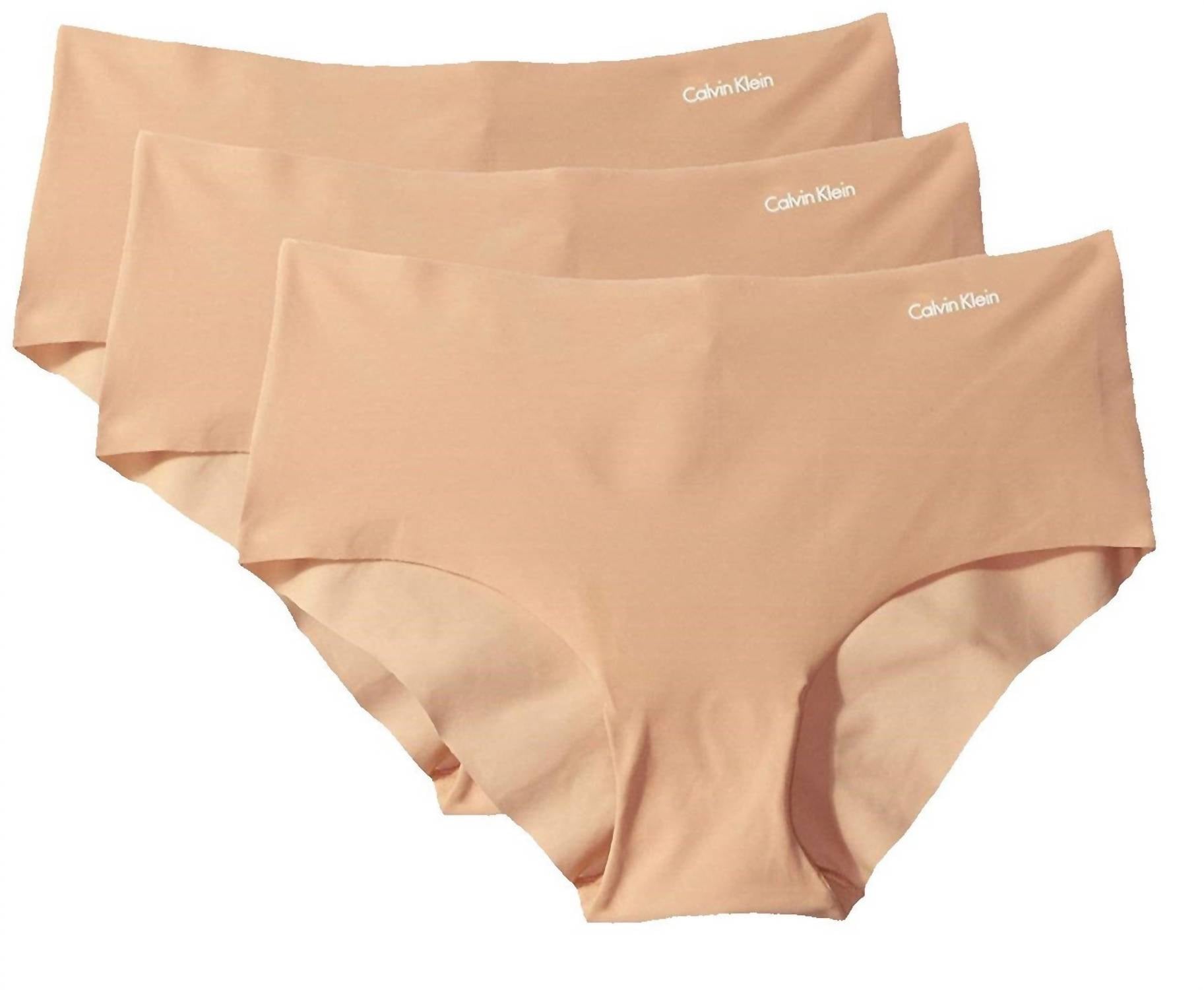 

Женские трусики-хипстеры Invisibles, 3 шт., светло-карамельного цвета Calvin Klein, цвет light caramel