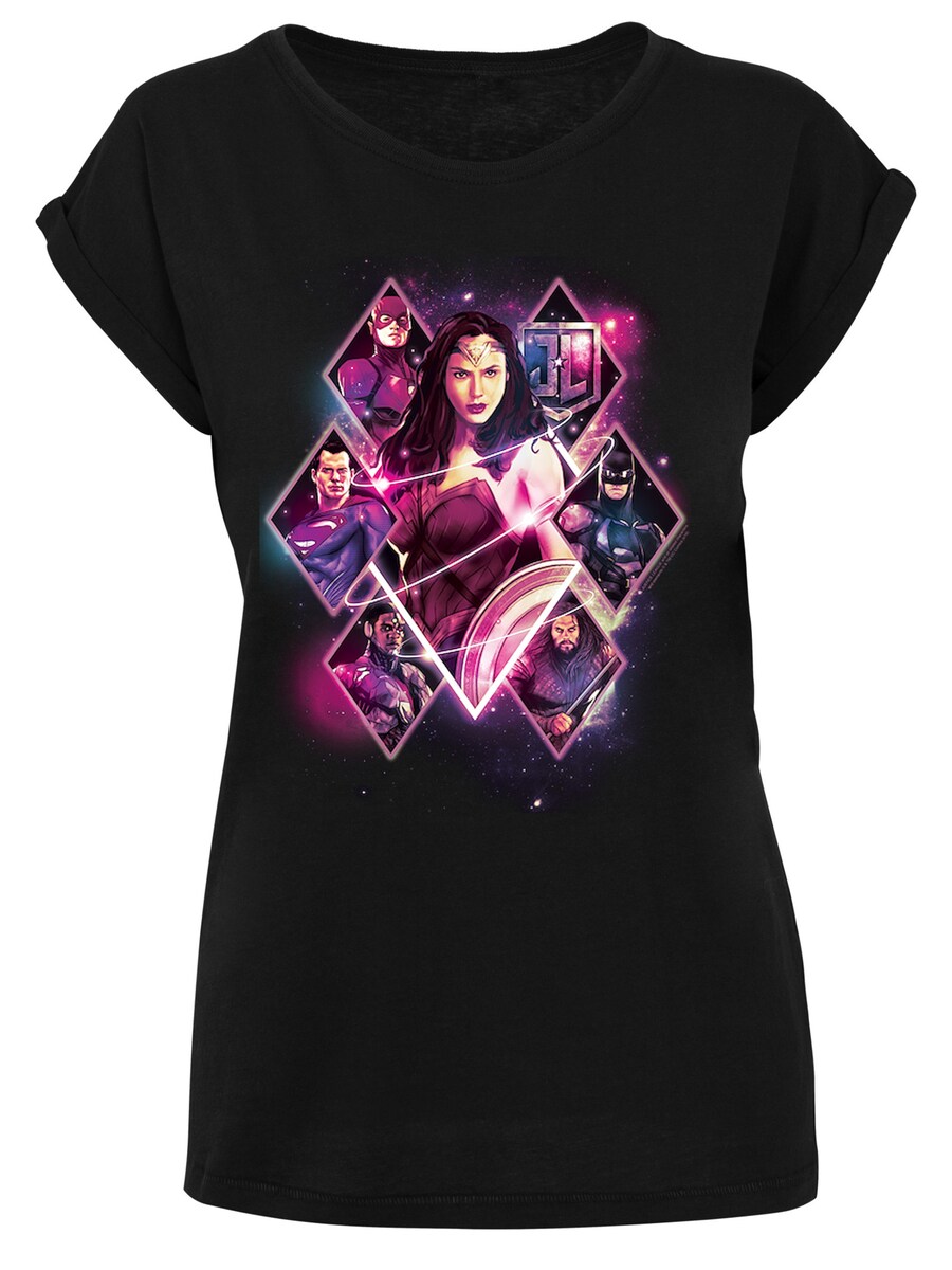 

Рубашка F4NT4STIC Justice League Movie Team Diamonds, черный