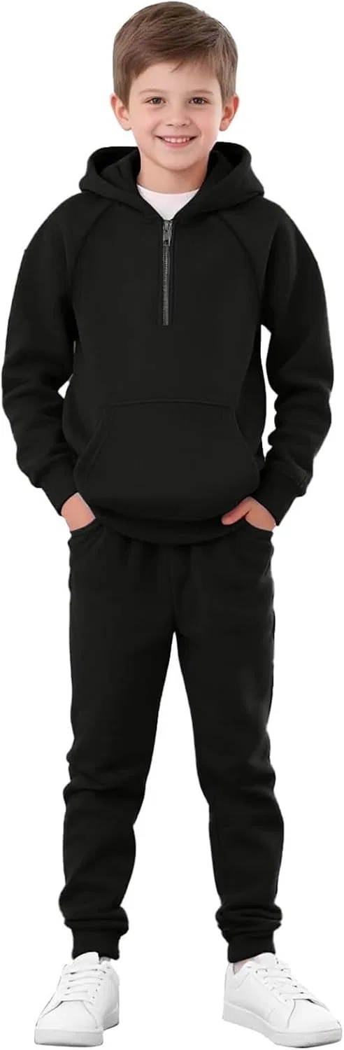 Детский спортивный костюм флисовый Generic, 2 предмета, Black