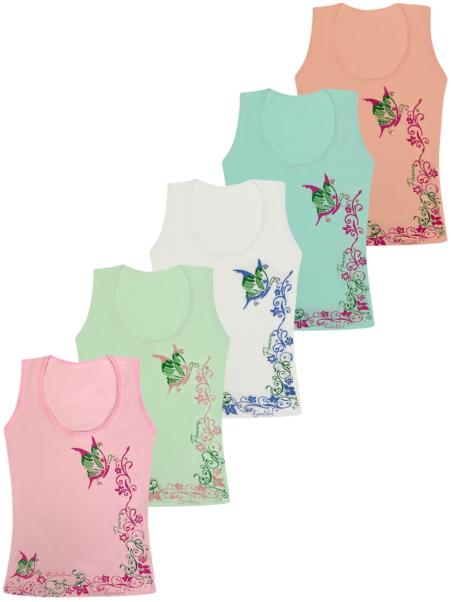 

Нижняя рубашка LOREZA Mädchen Unterhemden Amalia, Mixed Colors