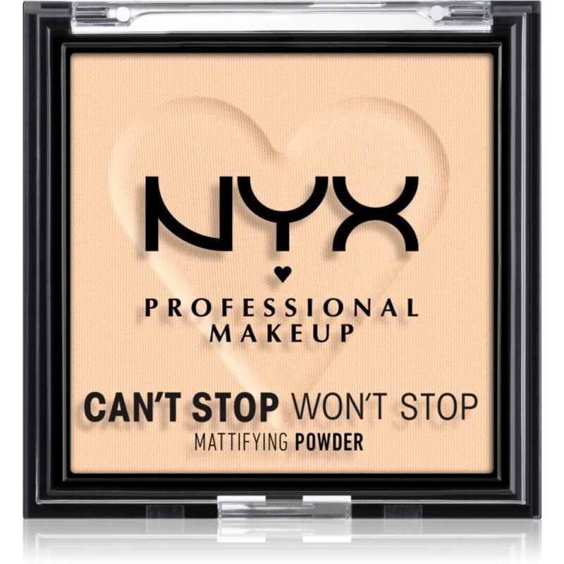 

NYX Professional Makeup Can't Stop Won't Stop Mattifying Powder матирующая пудра оттенок 02 Light 6 г