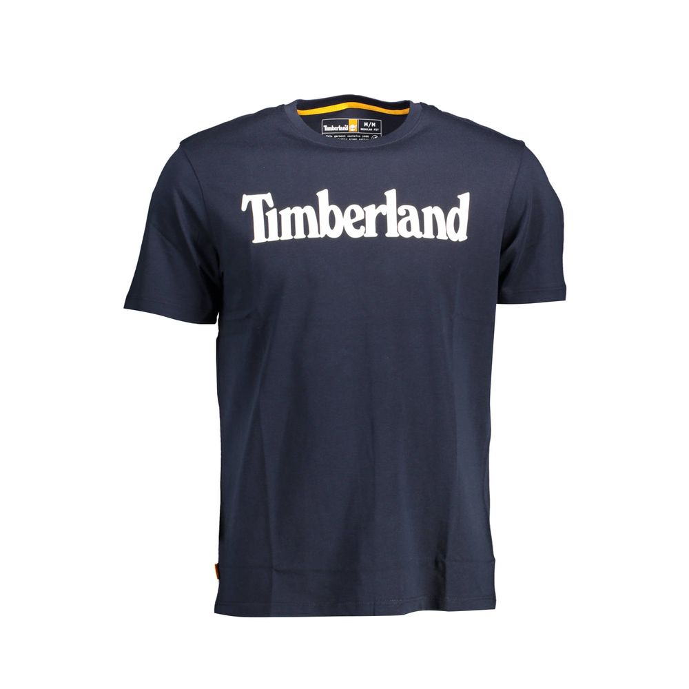 

Синяя хлопковая мужская футболка Timberland