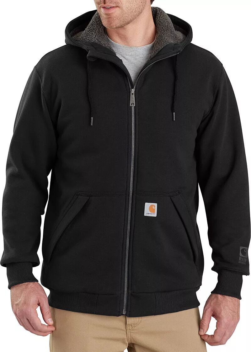 

Мужская толстовка Carhartt Rain Defender Rockland с капюшоном на подкладке из шерпы, черный