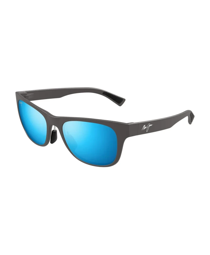 

Поляризованные солнцезащитные очки, матовые серые/голубые зеркальные Maui Jim, серый