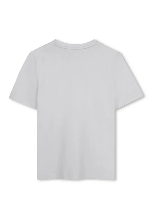 Детская/Подростковая футболка с короткими рукавами, унисекс, с принтом. Boss Kidswear, Chine Grey — фото 2