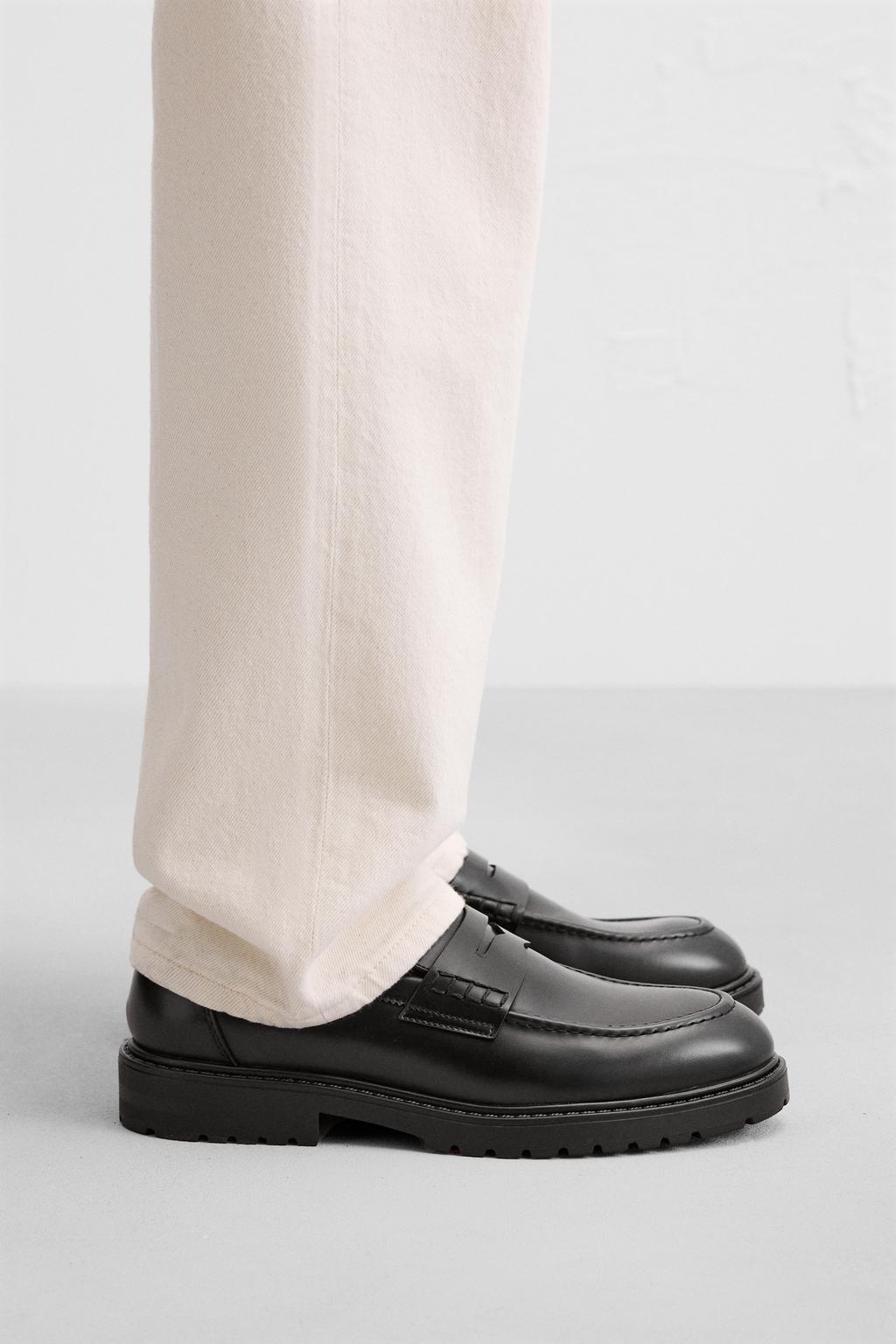 

Шикарные мокасины за пенни ZARA, черный