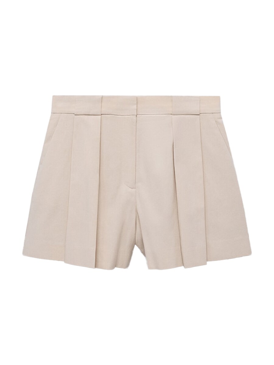 

Обычные плиссированные брюки MANGO Greta, Beige