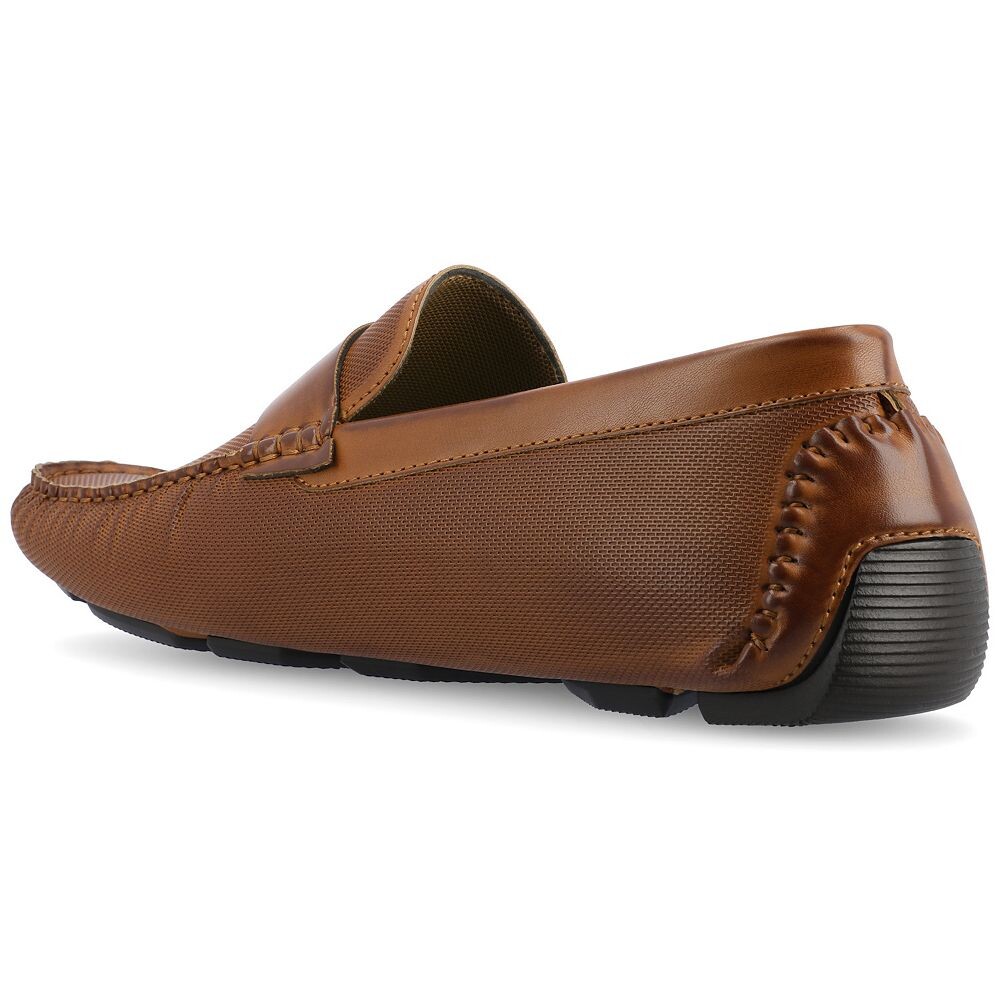 Мужские лоферы из пеноматериала Vance Co. Isaiah Tru Comfort для вождения, цвет Cognac — фото 4