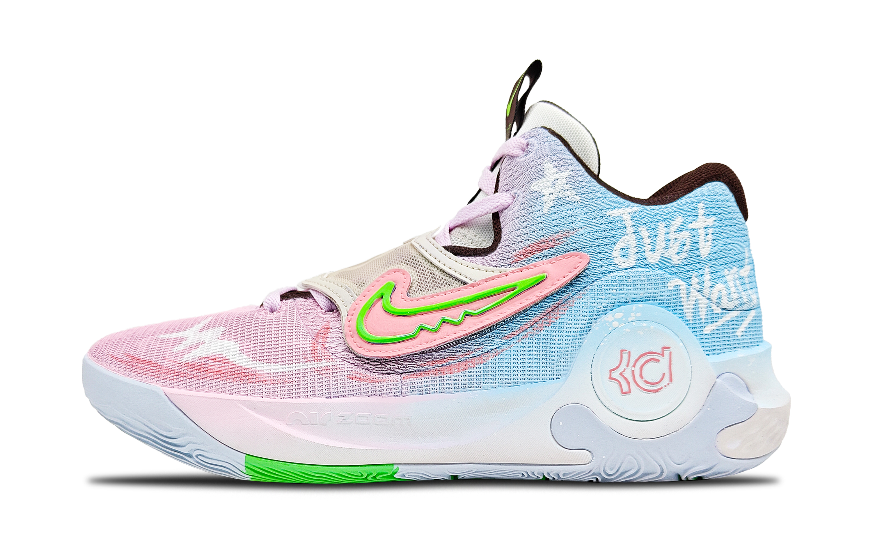 

Nike Баскетбольные кроссовки KD Trey 5 X с низким верхом, износостойкие, мужские, небесно-голубые